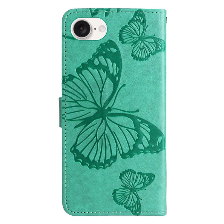 3D Butterfly Embossed Pattern Flip Leather Phone Case, For iPhone 17e / 16e, For iPhone 16 Pro Ma...