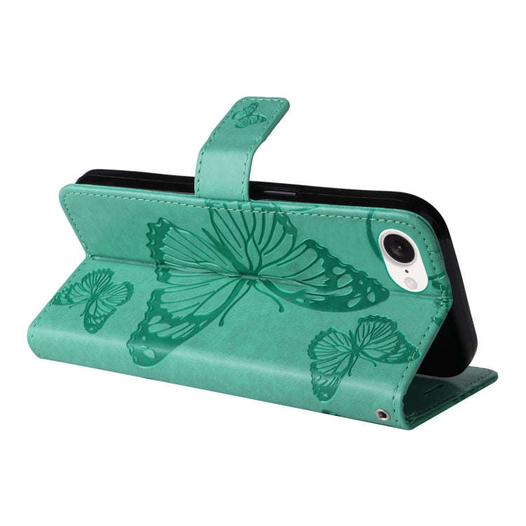 3D Butterfly Embossed Pattern Flip Leather Phone Case, For iPhone 17e / 16e, For iPhone 16 Pro Ma...