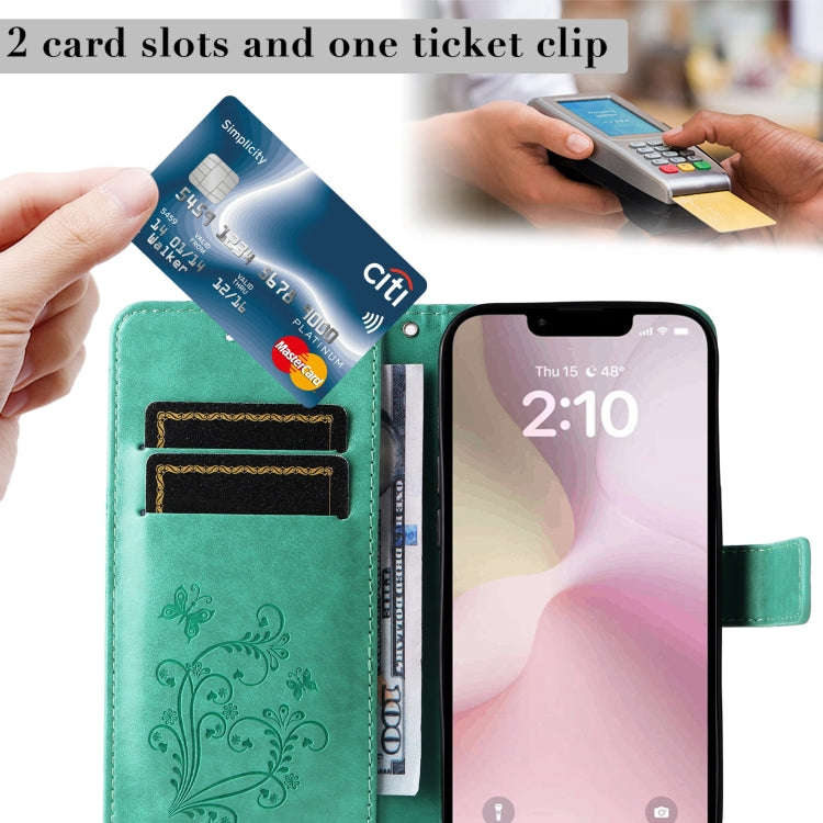 3D Butterfly Embossed Pattern Flip Leather Phone Case, For iPhone 17e / 16e, For iPhone 16 Pro Ma...