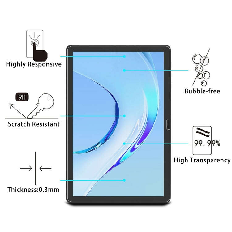 2pcs 9H 0.3mm Explosion-proof Tempered Glass Film, For Plimpton P8 Pro 10.1, For Plimpton PlimPad...