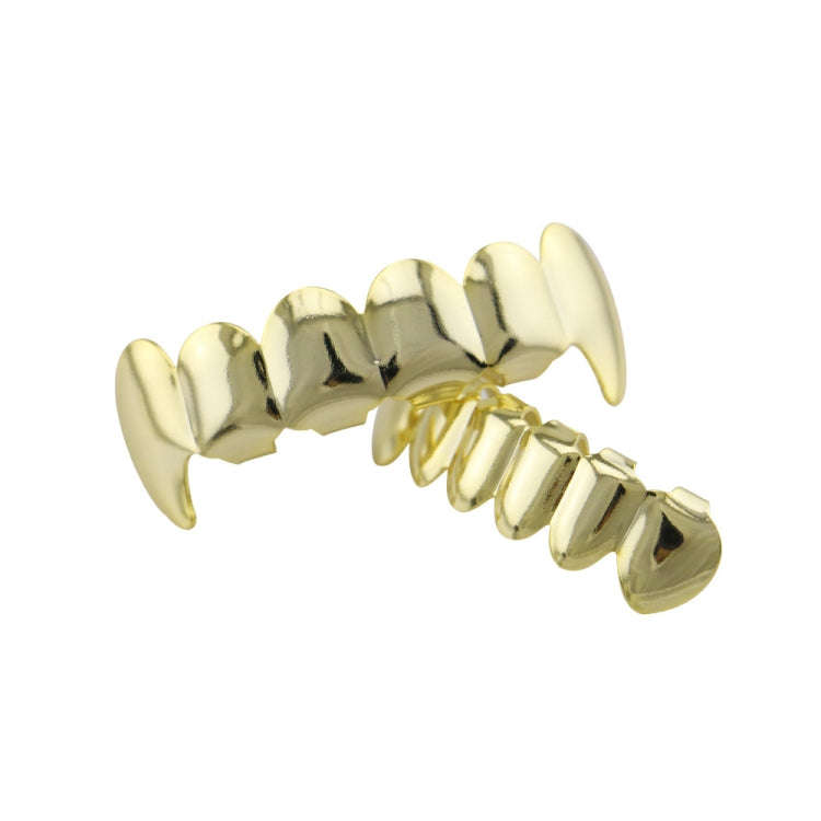 Real Gold Electroplating Halloween Decoration Denture And Tusk Suit COS Props