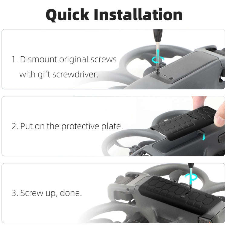 For DJI Avata 2 Sunnylife Drone Anti-Collision Protective Cover, Back Plate, Propeller Ring Stripes