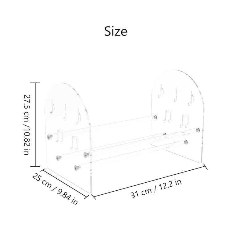 YX107 Acrylic Vinyl Record Display Stand, Acrylic