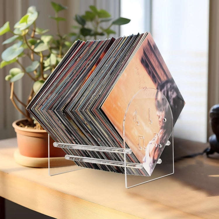 YX107 Acrylic Vinyl Record Display Stand, Acrylic