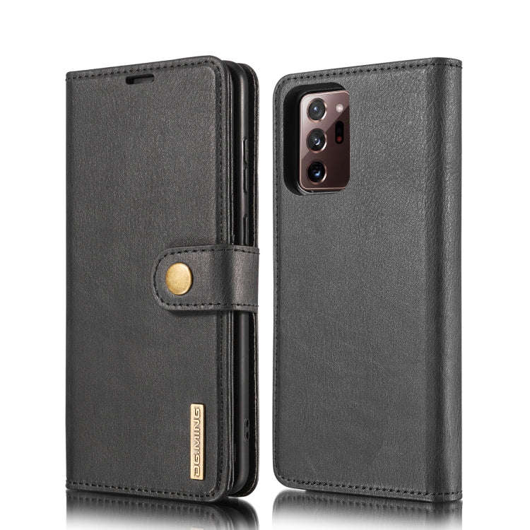 DG.MING Crazy Horse Texture Flip Detachable Magnetic Leather Case with Holder & Card Slots & Wall...