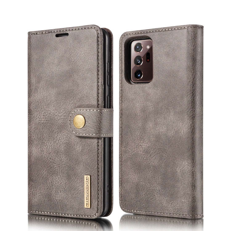 DG.MING Crazy Horse Texture Flip Detachable Magnetic Leather Case with Holder & Card Slots & Wall...