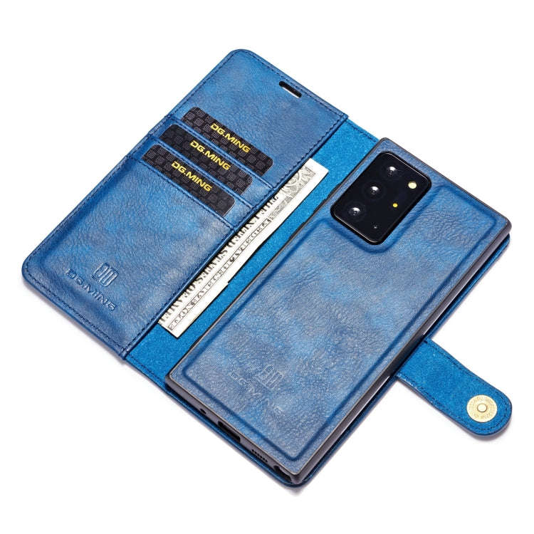 DG.MING Crazy Horse Texture Flip Detachable Magnetic Leather Case with Holder & Card Slots & Wall...