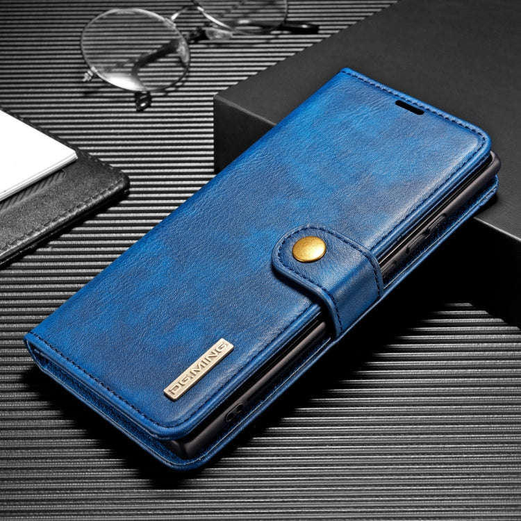 DG.MING Crazy Horse Texture Flip Detachable Magnetic Leather Case with Holder & Card Slots & Wall...