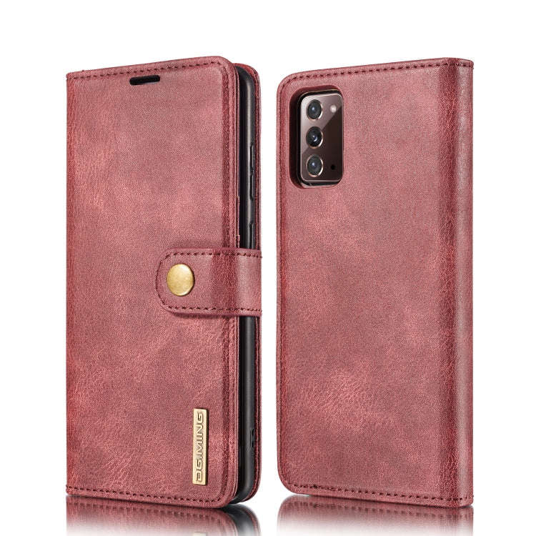 DG.MING Crazy Horse Texture Flip Detachable Magnetic Leather Case with Holder & Card Slots & Wall...