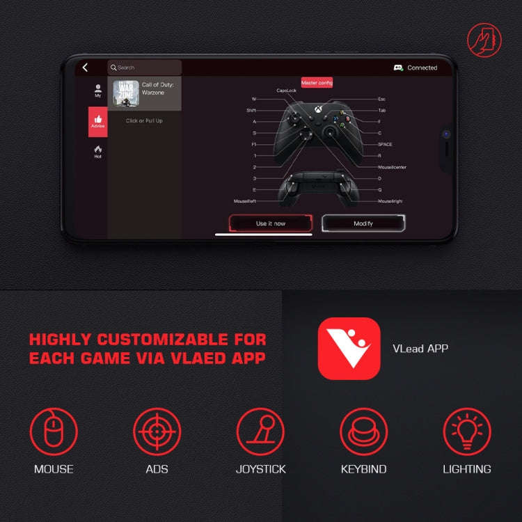 GameSir LeadJoy VX2 AimBox Game Console Keyboard Mouse Converter for Xbox / PS4