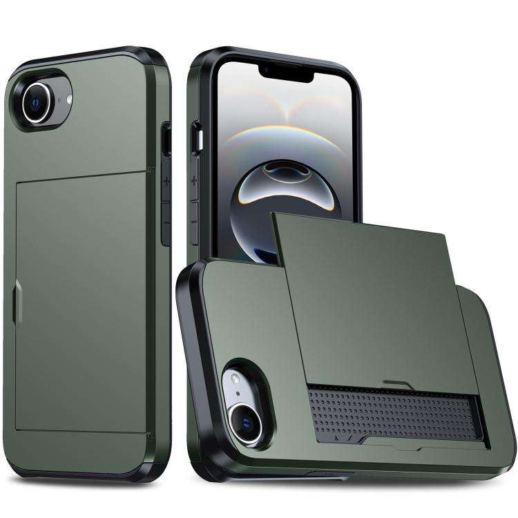 Shockproof Armor Phone Case with Card Slot, For iPhone 18, For iPhone 18 Pro, For iPhone 18 Pro M...