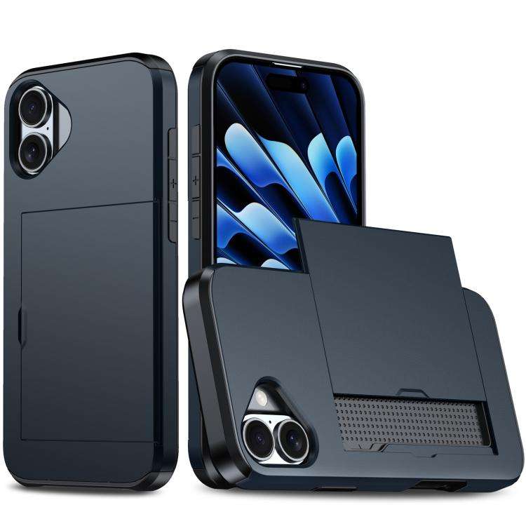 Shockproof Armor Phone Case with Card Slot, For iPhone 18, For iPhone 18 Pro, For iPhone 18 Pro M...