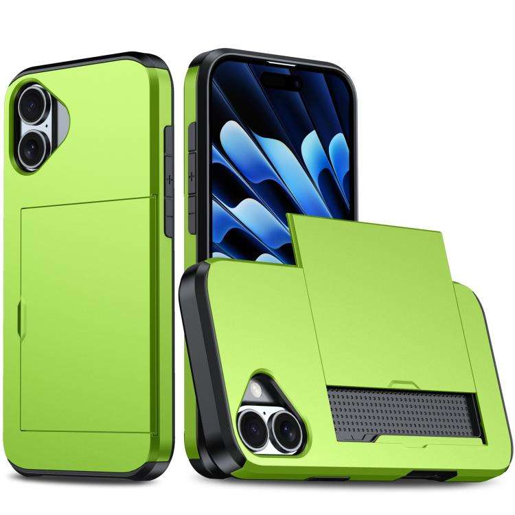 Shockproof Armor Phone Case with Card Slot, For iPhone 18, For iPhone 18 Pro, For iPhone 18 Pro M...
