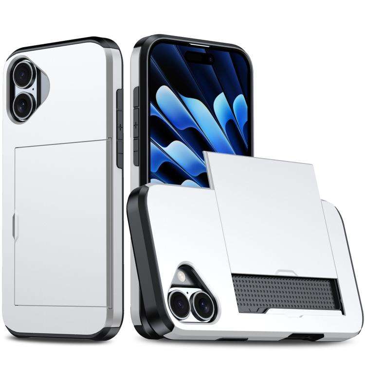 Shockproof Armor Phone Case with Card Slot, For iPhone 18, For iPhone 18 Pro, For iPhone 18 Pro M...