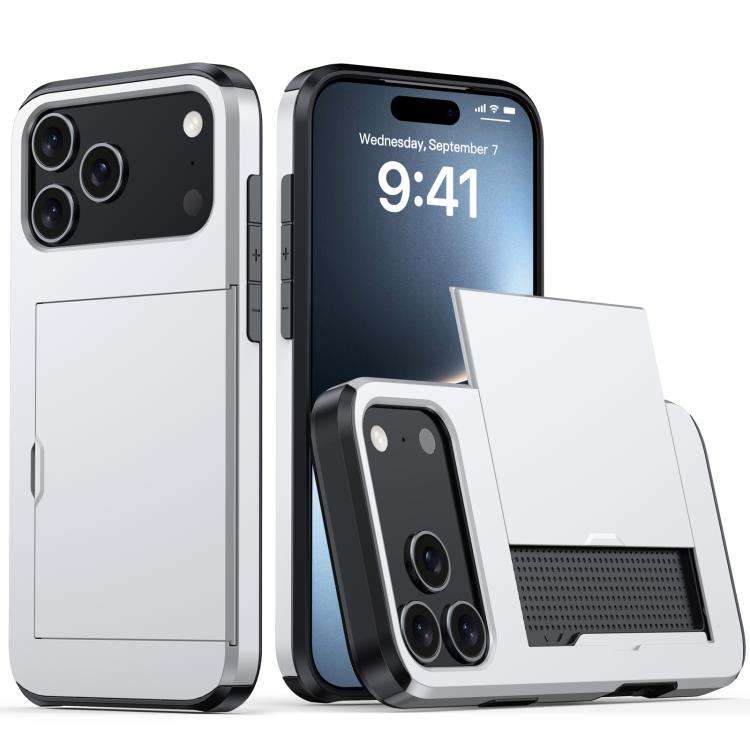 Shockproof Armor Phone Case with Card Slot, For iPhone 18, For iPhone 18 Pro, For iPhone 18 Pro M...