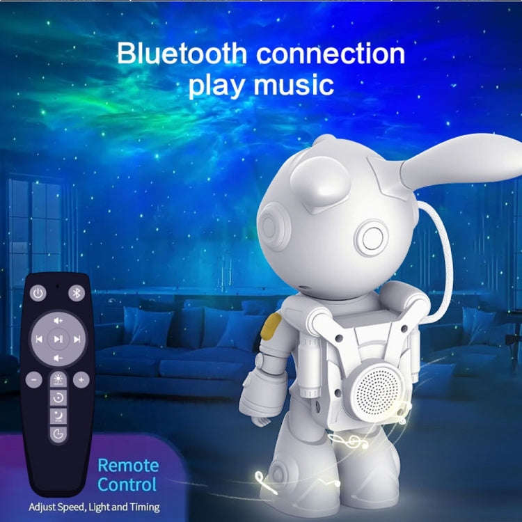 G001 Space Rabbit Starry Sky Projection Lamp Bluetooth Speaker 2 in 1 Laser Light, G001 Bluetooth