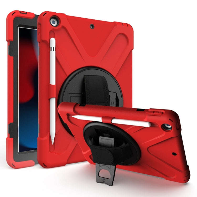 Shockproof Colorful Silicone + PC Protective Case with Holder & Shoulder Strap & Hand Strap & Pen...