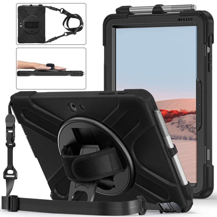 Shockproof Colorful Silicone + PC Protective Case with Holder & Shoulder Strap & Hand Strap & Pen...