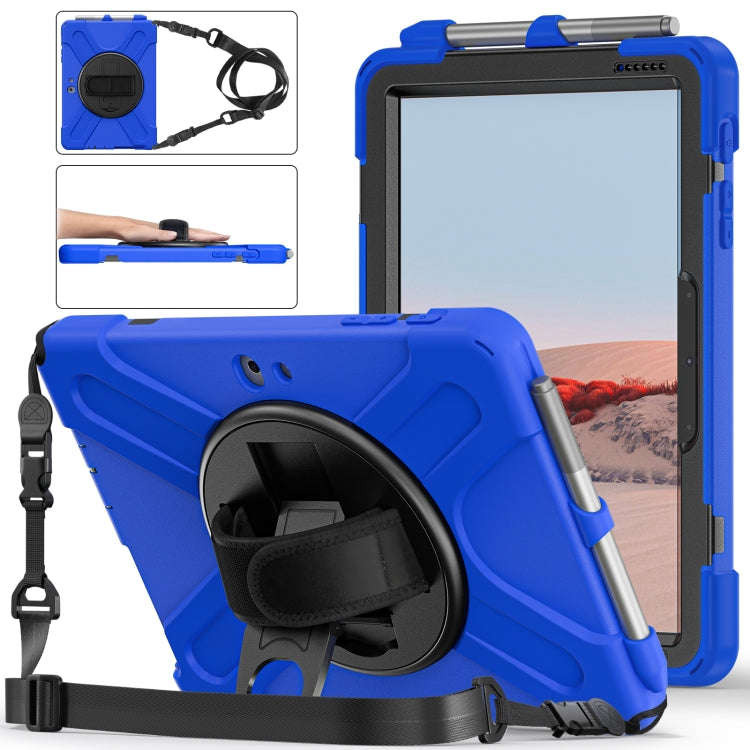 Shockproof Colorful Silicone + PC Protective Case with Holder & Shoulder Strap & Hand Strap & Pen...