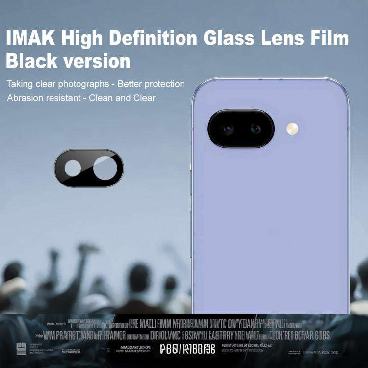 IMAK Rear Camera Lens Glass Film Black Version, For Google Pixel 10a, For Google Pixel 10 Pro Fol...