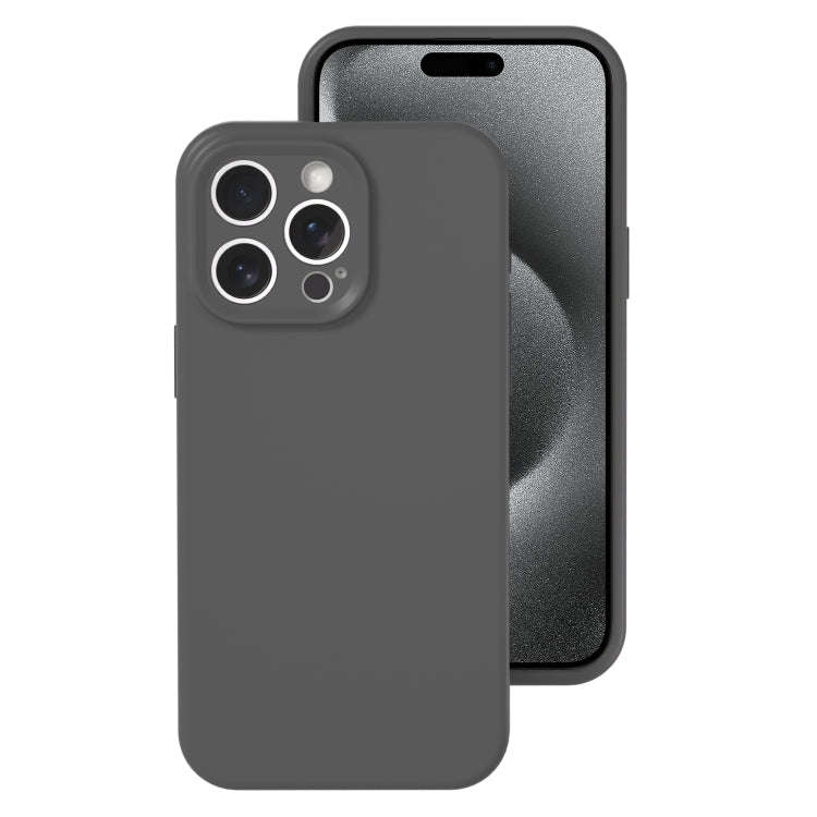 Precise Hole Liquid Silicone Jelly Color Full Coverage Phone Case, For iPhone 15 Pro Max