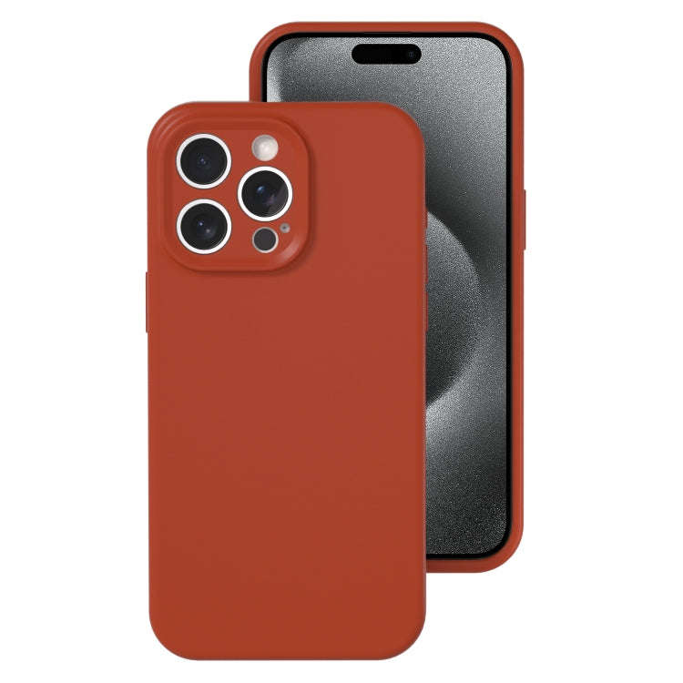 Precise Hole Liquid Silicone Jelly Color Full Coverage Phone Case, For iPhone 15 Pro Max