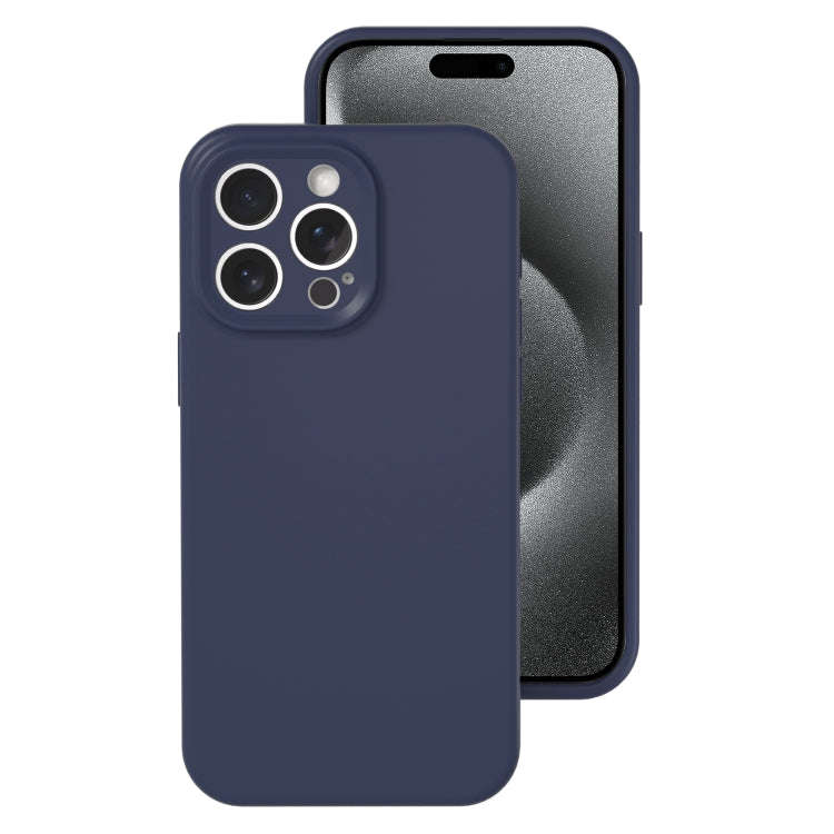 Precise Hole Liquid Silicone Jelly Color Full Coverage Phone Case, For iPhone 15 Pro Max