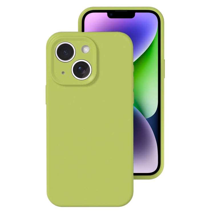 Precise Hole Liquid Silicone Jelly Color Full Coverage Phone Case, For iPhone 14 Plus