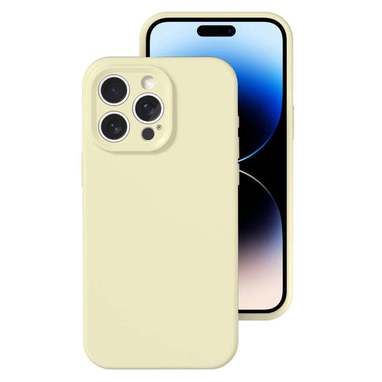 Precise Hole Liquid Silicone Jelly Color Full Coverage Phone Case, For iPhone 14 Pro