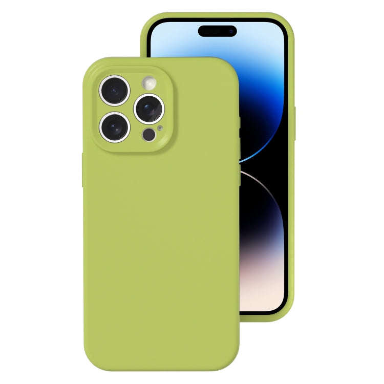 Precise Hole Liquid Silicone Jelly Color Full Coverage Phone Case, For iPhone 14 Pro