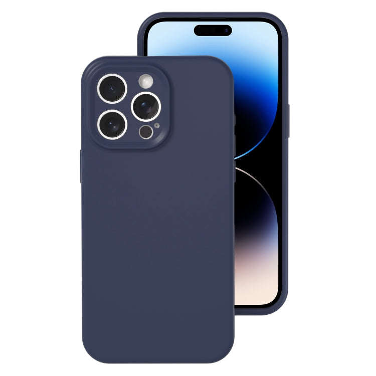 Precise Hole Liquid Silicone Jelly Color Full Coverage Phone Case, For iPhone 14 Pro