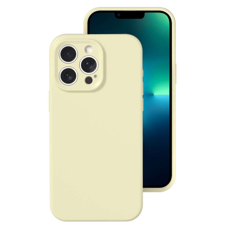 Precise Hole Liquid Silicone Jelly Color Full Coverage Phone Case, For iPhone 13 Pro Max