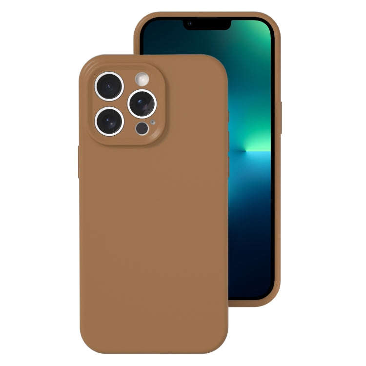 Precise Hole Liquid Silicone Jelly Color Full Coverage Phone Case, For iPhone 13 Pro Max
