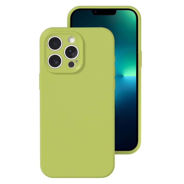 Precise Hole Liquid Silicone Jelly Color Full Coverage Phone Case, For iPhone 13 Pro Max