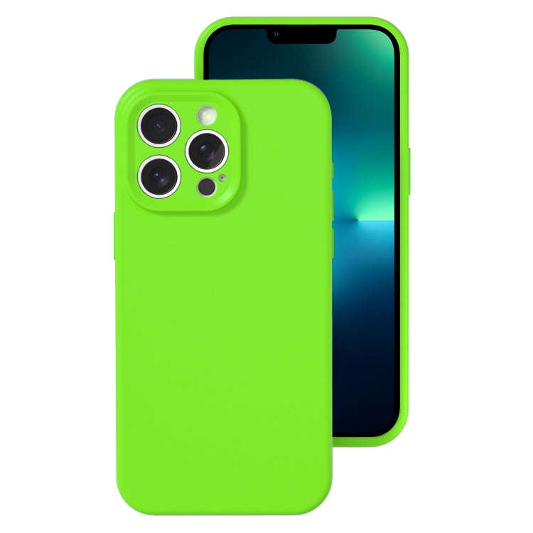 Precise Hole Liquid Silicone Jelly Color Full Coverage Phone Case, For iPhone 13 Pro Max