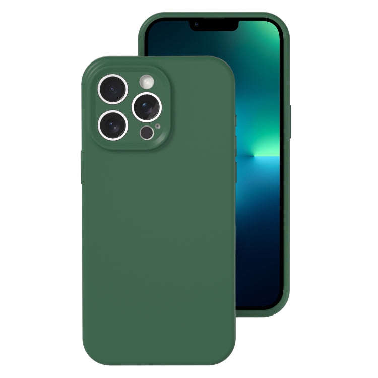 Precise Hole Liquid Silicone Jelly Color Full Coverage Phone Case, For iPhone 13 Pro Max