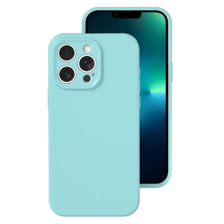 Precise Hole Liquid Silicone Jelly Color Full Coverage Phone Case, For iPhone 13 Pro Max