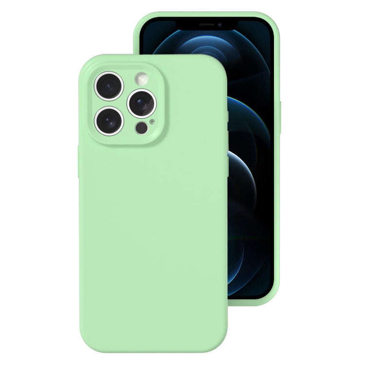 Precise Hole Liquid Silicone Jelly Color Full Coverage Phone Case, For iPhone 12 Pro Max