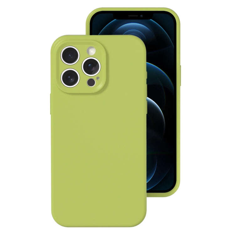 Precise Hole Liquid Silicone Jelly Color Full Coverage Phone Case, For iPhone 12 Pro Max