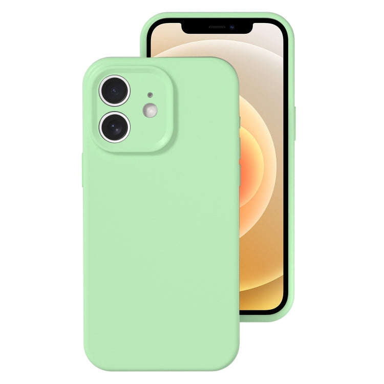 Precise Hole Liquid Silicone Jelly Color Full Coverage Phone Case, For iPhone 12