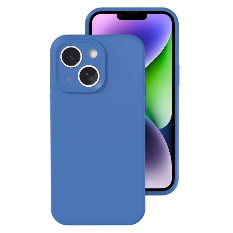 Precise Hole Liquid Silicone Jelly Color Full Coverage Phone Case, For iPhone 14
