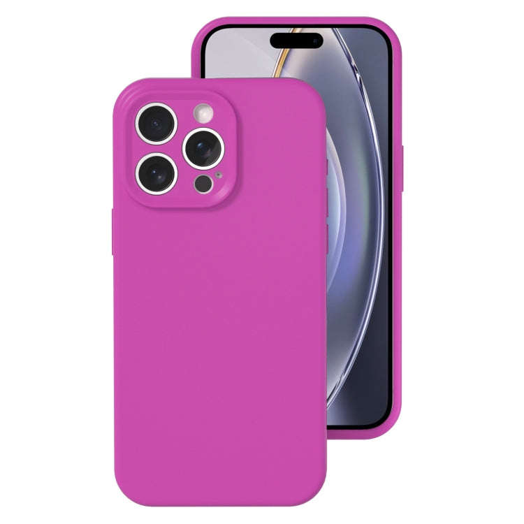 Precise Hole Liquid Silicone Jelly Color Full Coverage Phone Case, For iPhone 16 Pro Max