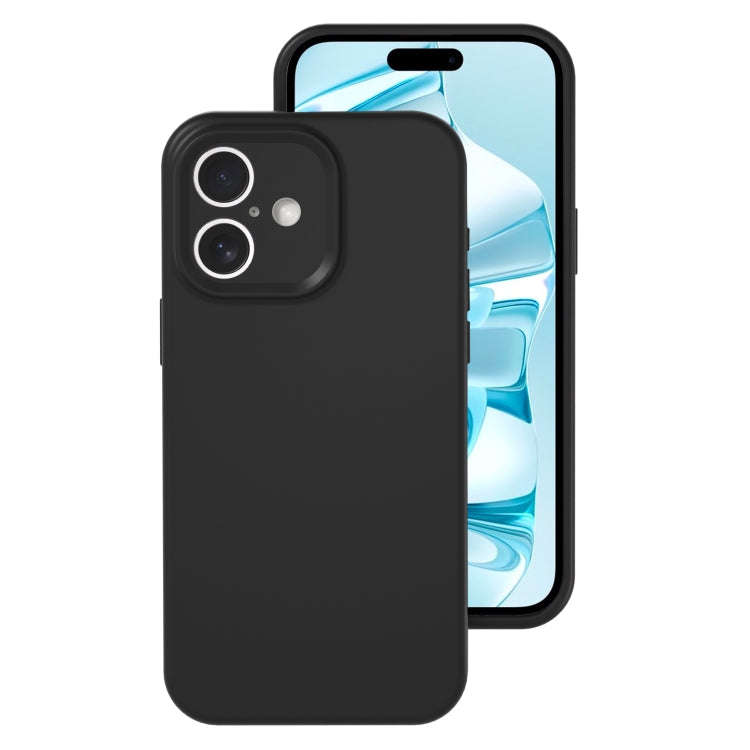 Precise Hole Liquid Silicone Jelly Color Full Coverage Phone Case, For iPhone 16 Plus