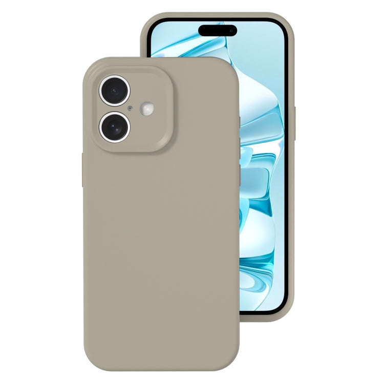 Precise Hole Liquid Silicone Jelly Color Full Coverage Phone Case, For iPhone 16