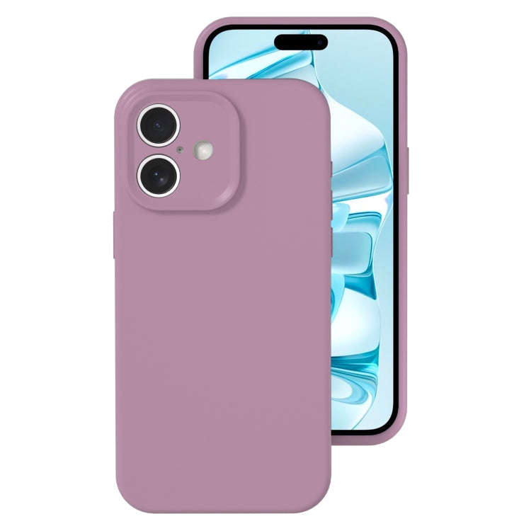 Precise Hole Liquid Silicone Jelly Color Full Coverage Phone Case, For iPhone 16
