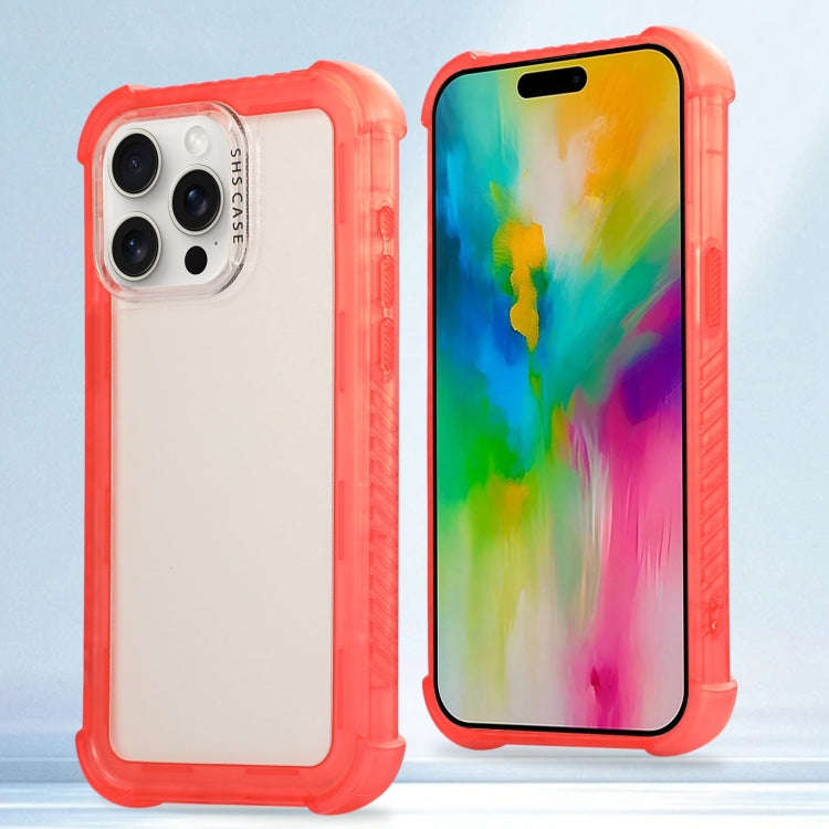 Transparent Matte TPU Hybrid PC 3-in-1 Phone Case, For iPhone 16 Pro Max, For iPhone 16 Pro, For ...