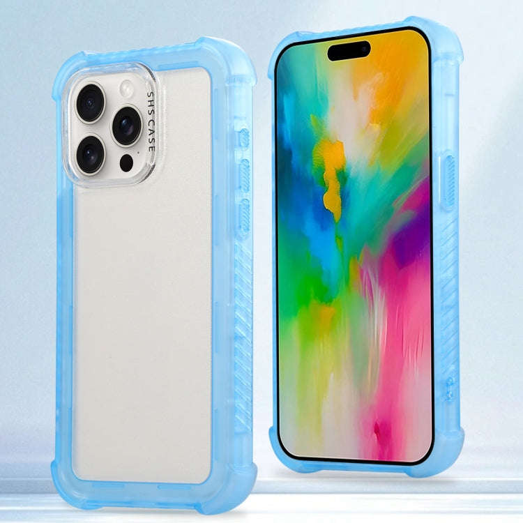 Transparent Matte TPU Hybrid PC 3-in-1 Phone Case, For iPhone 16 Pro Max, For iPhone 16 Pro, For ...