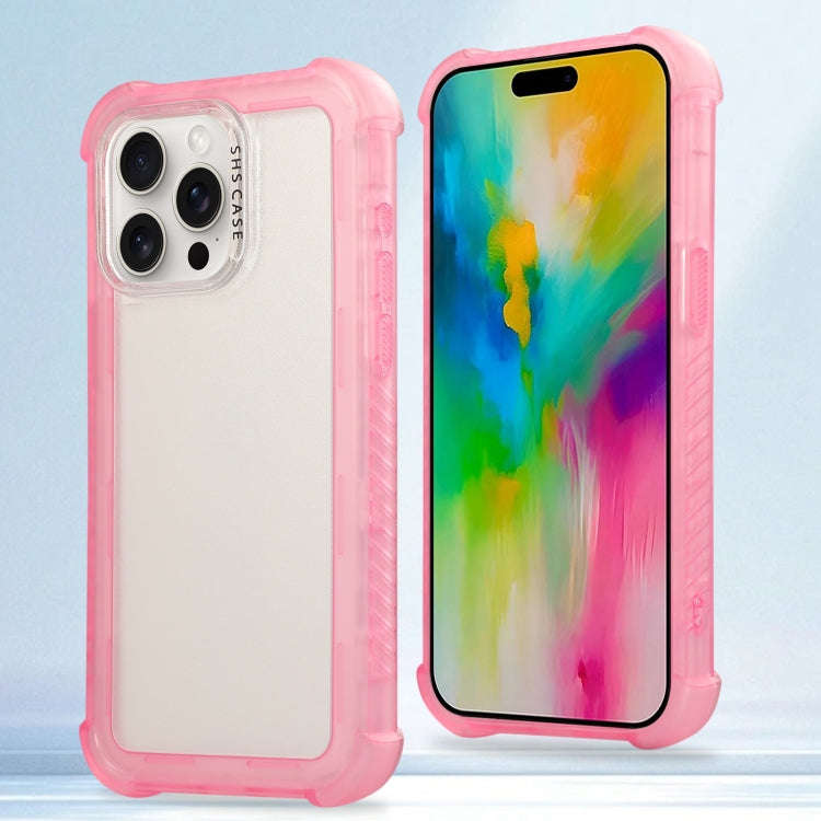 Transparent Matte TPU Hybrid PC 3-in-1 Phone Case, For iPhone 16 Pro Max, For iPhone 16 Pro, For ...