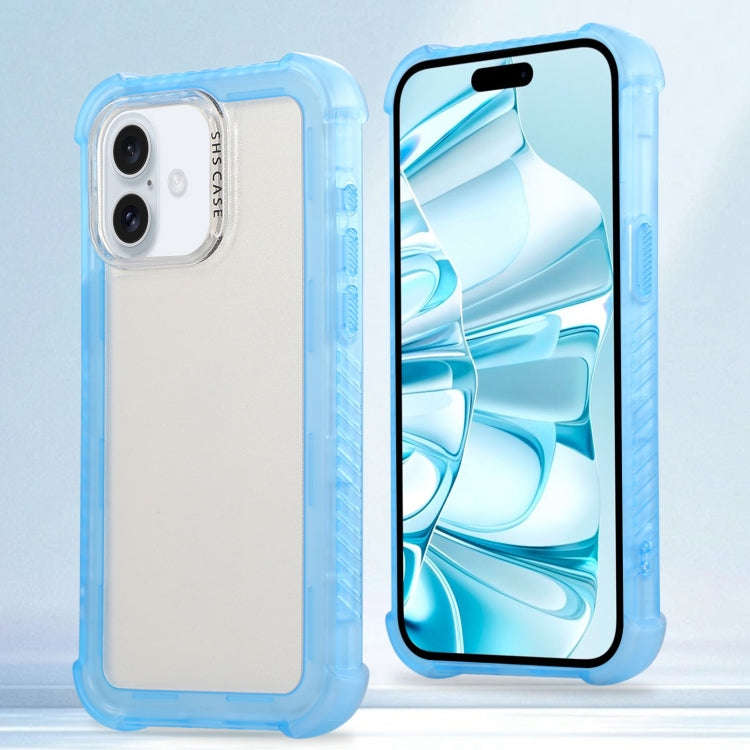 Transparent Matte TPU Hybrid PC 3-in-1 Phone Case, For iPhone 16 Pro Max, For iPhone 16 Pro, For ...