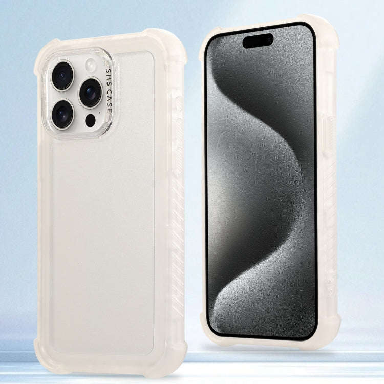 Transparent Matte TPU Hybrid PC 3-in-1 Phone Case, For iPhone 16 Pro Max, For iPhone 16 Pro, For ...